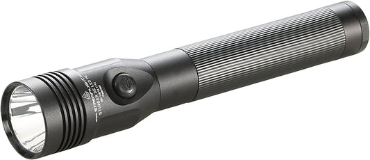 75458 Stinger DS LED HL 800-Lumen Rechargeable Dual Switch Flashlight with 120-Volt Ac/12-Volt DC Smart Charge Piggyback Charger (Nimh), Black